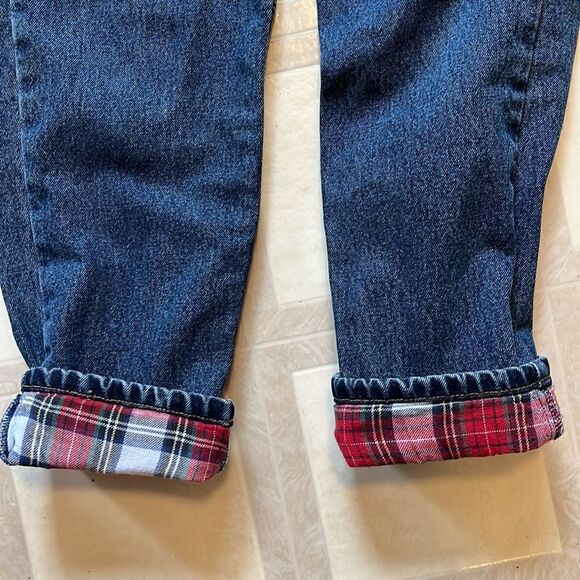 EXCELLENT CONDITION GUIDE GEAR VINTAGE PLAID FLANNEL-LINED HEAVY MOM JEAN SIZE 8 - Picture 5 of 8